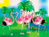 Solar Flamingos Illustration