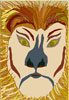 Nature Greeting Card-Africa's Eyes Lion